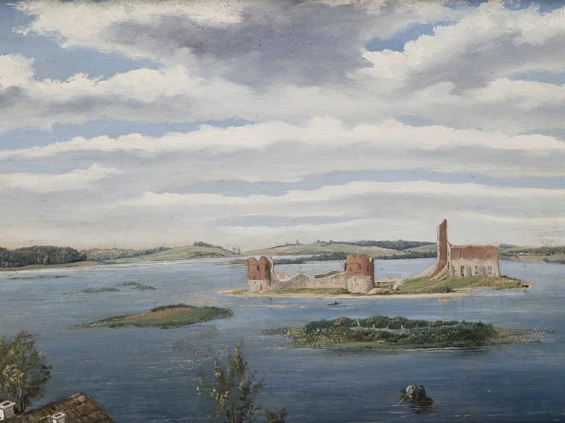1807-Wincenty Dmochowski - Rovine del castello sul lago Trakai - Museo Nazionale di Cracovia